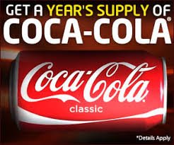 WIN A YEARS SUPPLY OF COKE
