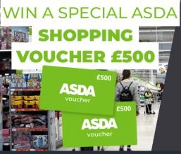 win 500 pound shopping spree at asda