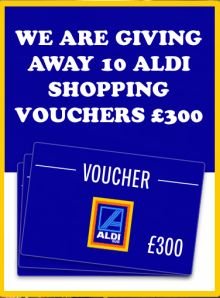 win a 300 pound aldi voucher