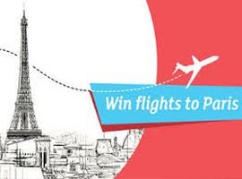 win flights to paris