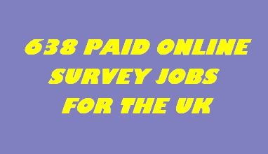 638 PAID SURVEY JOBS UK