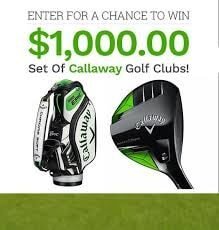 win $1000 Callaway golf clubs free