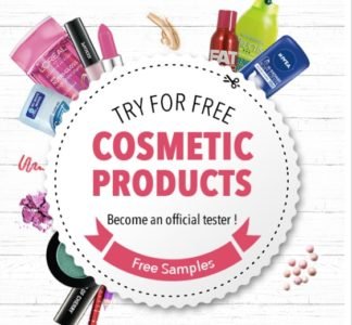 Get free cosmetic products