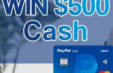 win $500 free paypal cash