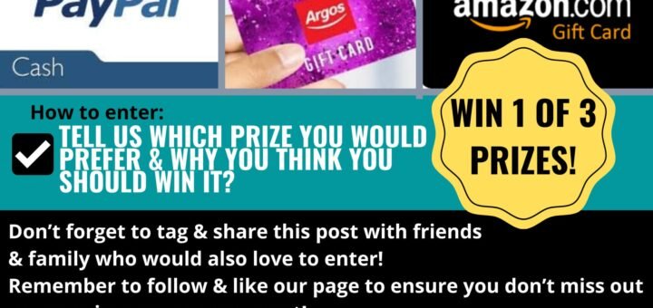win 1 of 3 giftcards uk