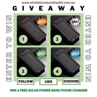 WIN A FREE SOLAR PHONE CHARGER! (WORLDWIDE)